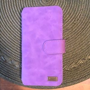 iPhone 6 Case/Wallet- Purple